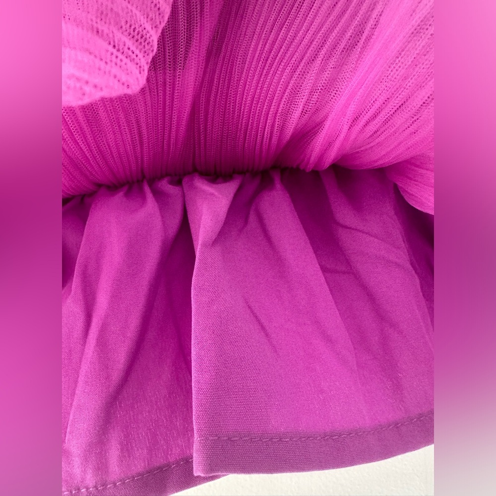 Endless Rose One Shoulder Textured Tulle Top - Picture 10 of 15